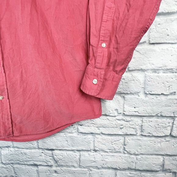 Vineyard Vines Mens Coral Tucker Corduroy Long Sleeve Button Shirt Size‎ Medium - Picture 5 of 8